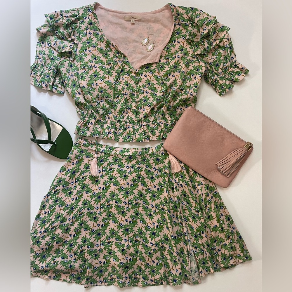 Chelsea and Violet 2 piece set. Cottagecore, Feminine, garden party,